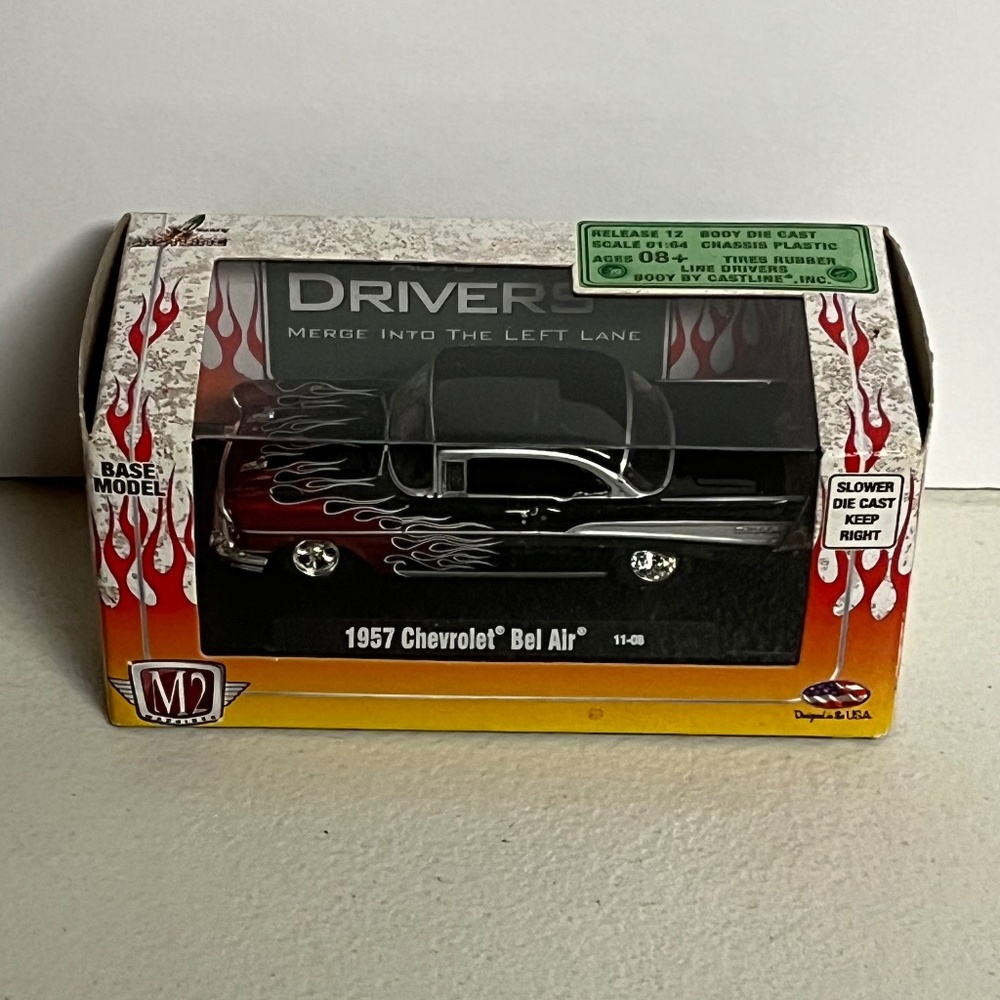 M2 Machines Auto Drivers 1957 Chevrolet Bel Air 11-08 Diecast Car Castline
